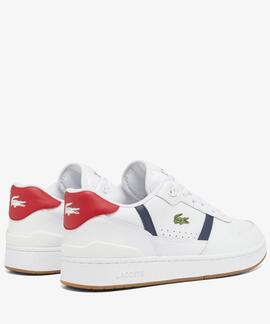 ZAPATILLAS LACOSTE MEN'S T-CLIP SET WHITE / NAVY / RED