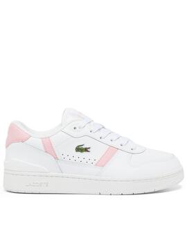 ZAPATILLAS LACOSTE WOMEN'S T-CLIP WHITE / LT PINK