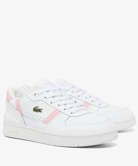 ZAPATILLAS LACOSTE WOMEN'S T-CLIP WHITE / LT PINK