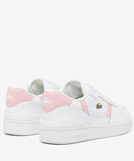 ZAPATILLAS LACOSTE WOMEN'S T-CLIP WHITE / LT PINK