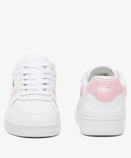 ZAPATILLAS LACOSTE WOMEN'S T-CLIP WHITE / LT PINK