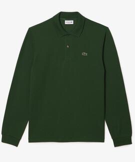 POLO MANGA LARGA LACOSTE REGULAR FIT 132 VERDE