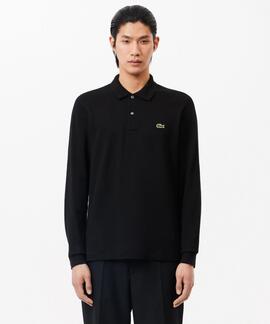 POLO MANGA LARGA LACOSTE REGULAR FIT 031 NEGRO