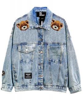 CHAQUETA VAQUERA ACOLCHADA UNISEX MWM TEDDY DENIM AZUL