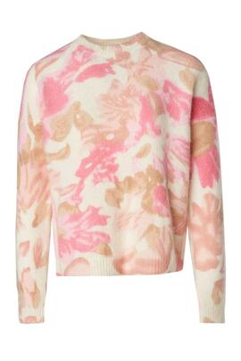 JERSEY DE LANA Y MOHAIR CON ESTAMPADO DE FLORES