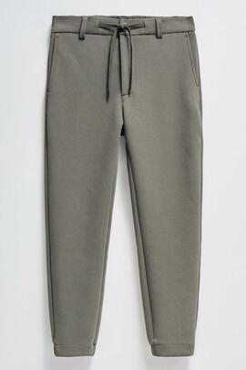 PANTALÓN JOGGER REGULAR FIT VERDE CAQUI