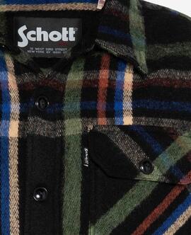 SOBRECAMISA SCHOTT SHCARL49 CUADROS VERDES