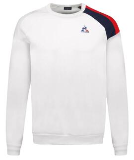 SUDADERA UNISEX TRICOLORE BLANCA