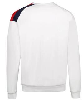 SUDADERA UNISEX TRICOLORE BLANCA