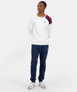 SUDADERA UNISEX TRICOLORE BLANCA