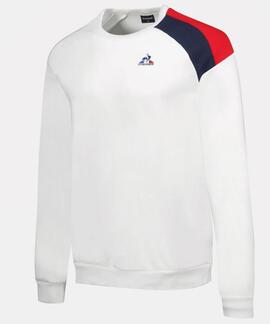 SUDADERA UNISEX TRICOLORE BLANCA