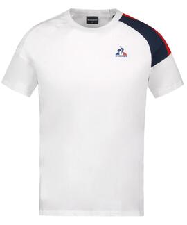 CAMISETA UNISEX TRICOLORE BLANCA