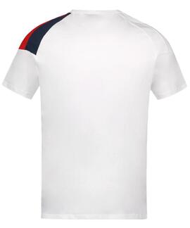 CAMISETA UNISEX TRICOLORE BLANCA