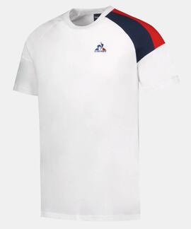 CAMISETA UNISEX TRICOLORE BLANCA