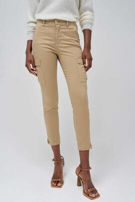 PANTALÓN CARGO FAITH PUSH IN CROPPED SKINNY FIT BEIGE