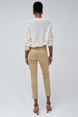 PANTALÓN CARGO FAITH PUSH IN CROPPED SKINNY FIT BEIGE