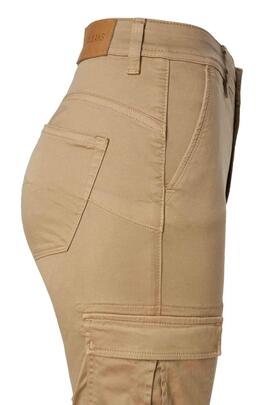 PANTALÓN CARGO FAITH PUSH IN CROPPED SKINNY FIT BEIGE