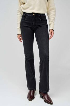 PANTALÓN VAQUERO SECRET BOOTCUT NEGRO DEGRADÉ