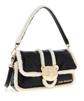 BOLSO RUE MADAM PARIS VERMONT IT BAG BLACK / WHITE