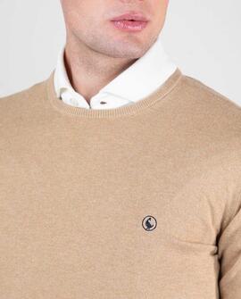 JERSEY CUELLO REDONDO CAMEL