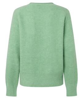 JERSEY DE PUNTO IRMA CREW NECK 615 LIGHT GREEN