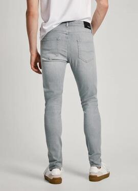 PANTALÓN VAQUERO SKINNY JEANS FINSBURY DENIM GRIS WISER WASH