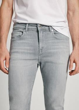 PANTALÓN VAQUERO SKINNY JEANS FINSBURY DENIM GRIS WISER WASH