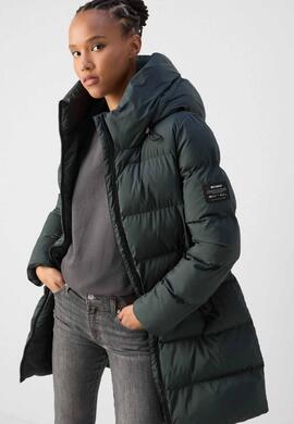 CHAQUETA ACOLCHADA MANLIEALF JACKET WOMAN 506 WOODLAND GREEN