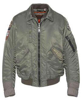 CAZADORA BOMBER 210VINTRS SAGE KAKI