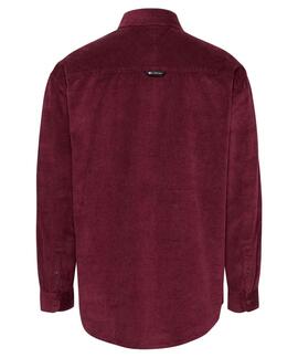 CAMISA DE PANA RELAXED FIT DEEP ROUGE