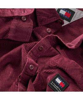 CAMISA DE PANA RELAXED FIT DEEP ROUGE