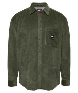 CAMISA DE PANA RELAXED FIT FATIGE GREEN