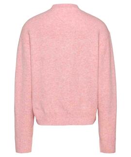 JERSEY DE LANA RELAXED FIT BALLET PINK MELANGE