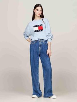 JERSEY DE LANA RELAXED FIT VESSEL BLUE MELANGE