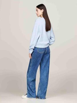 JERSEY DE LANA RELAXED FIT VESSEL BLUE MELANGE