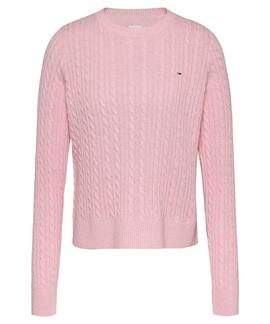 JERSEY DE PUNTO TRENZADO BULLET PINK MELANGE