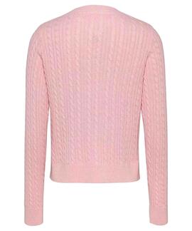 JERSEY DE PUNTO TRENZADO BULLET PINK MELANGE