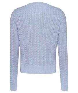 JERSEY DE PUNTO TRENZADO VESSEL BLUE MELANGE