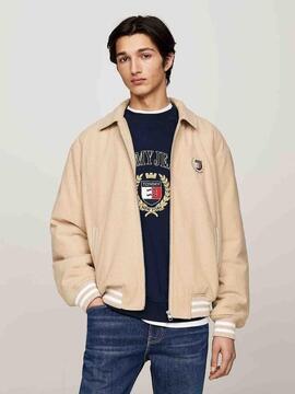 CHAQUETA DE PANA UNIVERSITARIA LETTERMAN GENTLE GOLD