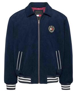 CHAQUETA DE PANA UNIVERSITARIA LETTERMAN RELAXED FIT NAVY