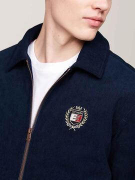 CHAQUETA DE PANA UNIVERSITARIA LETTERMAN RELAXED FIT NAVY