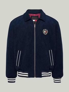 CHAQUETA DE PANA UNIVERSITARIA LETTERMAN RELAXED FIT NAVY