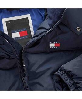 CHAQUETA ACOLCHADA ALASKA CON PARCHE DE TOMMY NAVY