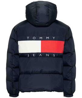 CHAQUETA ACOLCHADA ALASKA CON PARCHE DE TOMMY NAVY