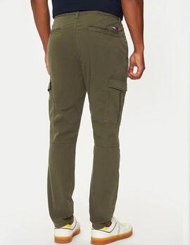 PANTALÓN BOLSO CARGO AUSTIN SLIM TAPERED FATIGUE GREEN