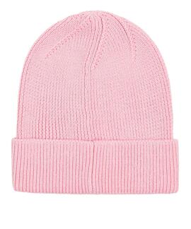 GORRO DE PUNTO ELÁSTICO CON LOGO ALARGADO BALLET PINK