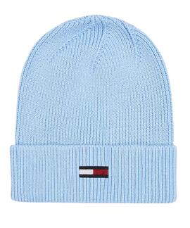 GORRO DE PUNTO ELÁSTICO CON LOGO ALARGADO BLUE