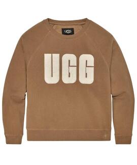 SUDADERA UGG MADELINE FUZZY LOGO CHESTNUT / PLASTE