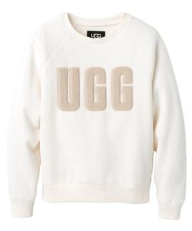 SUDADERA UGG MADELINE FUZZY LOGO NIMBUS / SAND