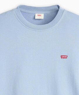 SUDADERA NEW ORIGINAL CREW NECK SOFT CHAMBRAY BLUE